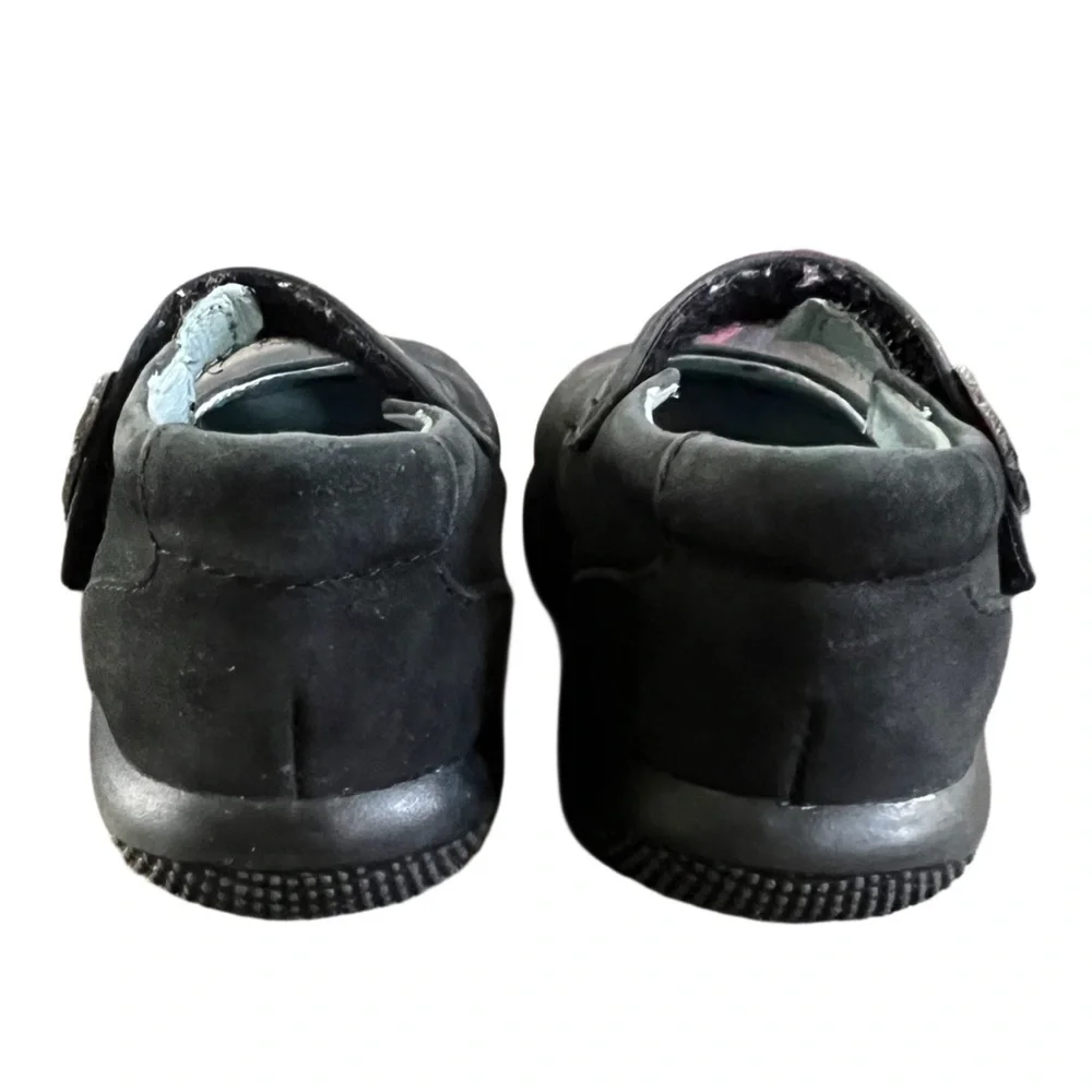 Oompa Loompa Toddlers Black Suede Mary Janes Sz 5